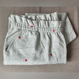 BNWT - Draper James Bobbie sweatpants in printed hearts, size XXL